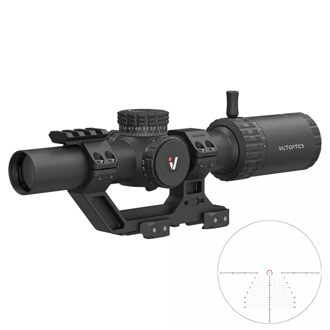 Оптический прицел VECTOR OPTICS SFP 30мм VicOptics S10 1-10x24 и крепление High Picatinny OPSL137